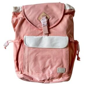 Pacific Mason Lieu Pale Pink White Backpack School College‎ Travel Roadtrip NWT